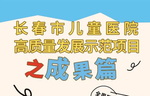 高质量发展示范项目成果篇之儿童保健中心